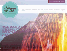 Tablet Screenshot of hideawayweddings.com